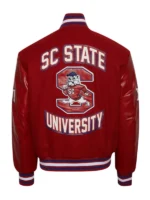 SC State University Red Wool Varsity Jacket