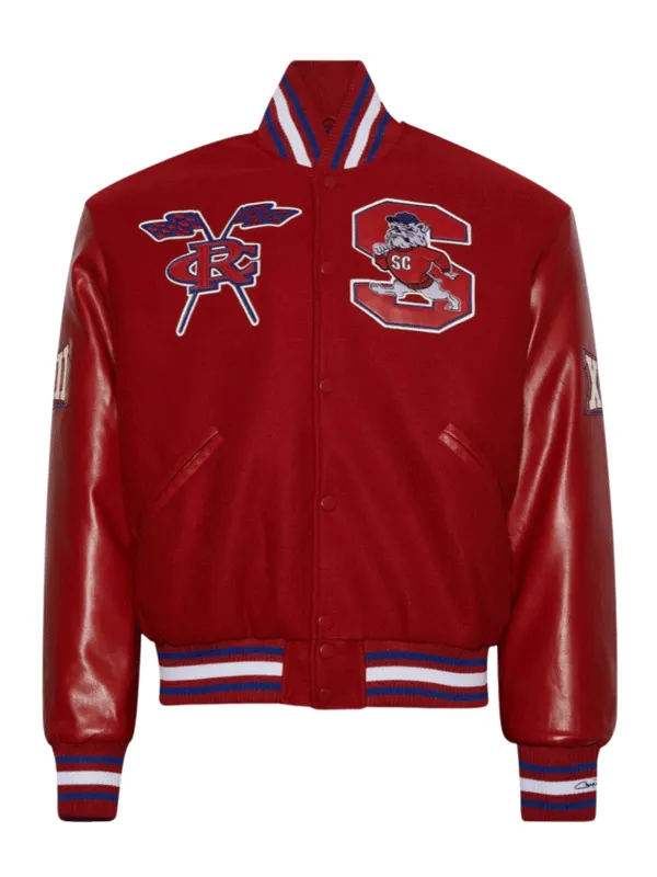 SC State University Red Wool Varsity Jacket SC State University Red Wool Varsity Jacket