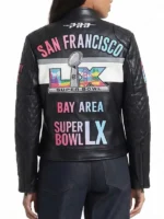 LX Super Bowl Moto Leather Jacket - Image 3