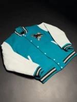 San Jose Sharks 35th Anniversary Wool Varsity Jacket - Image 3
