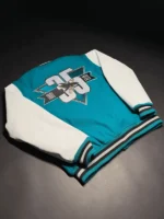 San Jose Sharks 35th Anniversary Wool Varsity Jacket - Image 2