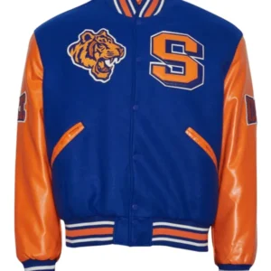 Savannah State Tigers Blue Wool Varsity Jacket