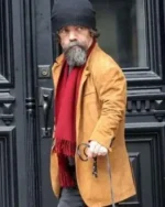 Steven She Came To Me Brown Suede Leather Coat