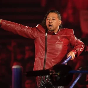 Shinsuke Nakamura WWE Red Biker Leather Jacket