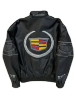 Cadillac Formula 1 Black Leather Jacket Unisex