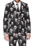 Skull Printed Halloween Blazer