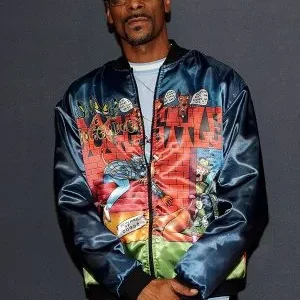 Snoop Dogg DoggyStyle Black Bomber Jacket
