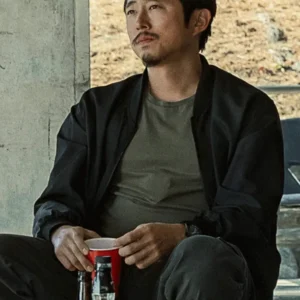 The Rip Steven Yeun Black Bomber Jacket
