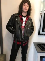 Stranger Things Joseph Quinn Black Leather Jacket