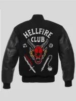 Stranger Things Hellfire Club Black Varsity Jacket