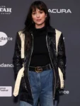 Dakota Johnson Quilted Black Leather Jacket