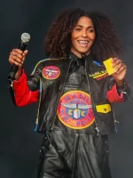 Sydney Colson Babygirl Racing Leather Jacket