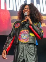 Sydney Colson Babygirl Racing Leather Jacket - Image 3