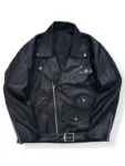 T.F.O.A 5Th Generation Black Biker Leather Jacket