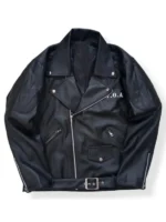 T.F.O.A 5Th Generation Black Biker Leather Jacket