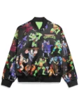 TMNT Characters AOP Satin Varsity Jacket