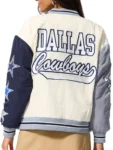 Terez x Dallas Cowboys Color Block Bomber Jacket