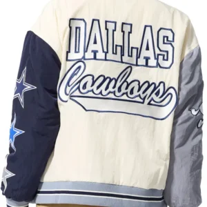 Terez x Dallas Cowboys Color Block Bomber Jacket