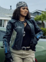 Teyana Taylor The Rip 2026 Black Leather Jacket - Image 2