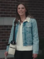 Sadie Mayfield Blue Sherpa Denim Trucker Jacket