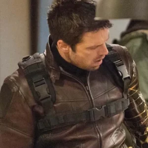 Bucky Barnes Falcon and the Winter Soldier Leather Jacket