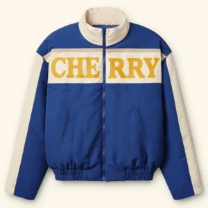 The Fast Ones Pit Crew Blue Motorsport Puffer Jacket