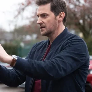The Stranger Richard Armitage Blue Bomber Jacket