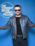 Jacket Eric Church Blue Leather Jacket Tonight Show S12