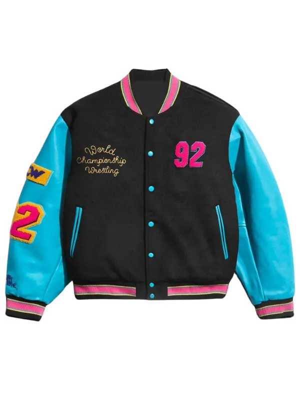 1992 WCW World Championship Wrestling Vintage Wool Varsity Unisex Jacket 1992 WCW World Championship Wrestling Vintage Wool Varsity Unisex Jacket