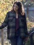 Lauren Cohan Walking Dead Checkered Jacket