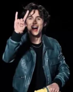 Timothée Chalamet Bomber Leather Jacket