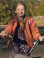 Stranger Things S05 Holly Orange Padded Jacket - Image 3