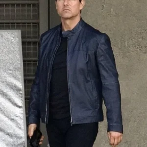 Tom Cruise Mission Impossible Fallout Black Leather Jacket