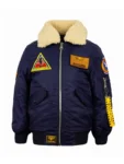 Top Gun Maverick Atlantic Fleet Black Bomber Jacket