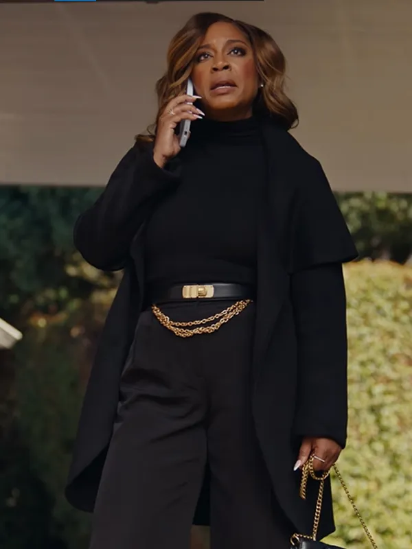 Unexpected Christmas 2025 Tabitha Brown Black Wool Coat Unexpected Christmas 2025 Tabitha Brown Black Wool Coat