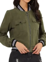 Dominique Perry Green Bomber Jacket 2025 Movie