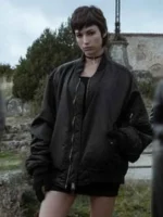 Úrsula Corberó Money Heist Tokyo Black Bomber Jacket
