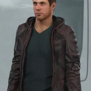 Detroit Become Human Gavin Reed Brown Leather Jacket