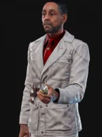 Anton Castillo Far Cry 6 White Leather Coat
