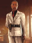Anton Castillo Far Cry 6 White Leather Coat