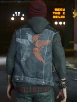 Infamous Second Son Troy Baker Denim Vest for Men