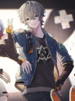 Wise Zenless Zone Zero Blue Bomber Jacket