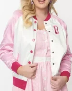Barbie Vintage Pink Varsity Jacket