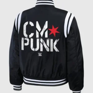 WWE Lita 2026 Black Bomber Varsity Jacket