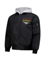 CM Punk Black Hooded Bomber Jacket WWE - Image 2