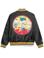 WWE Legends Black Satin Varsity Jacket Unisex