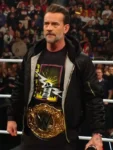 WWE Raw CM Punk Black Bomber Jacket 2026
