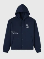 WWE Stone Cold 3:16 Blue Hooded Varsity Jacket