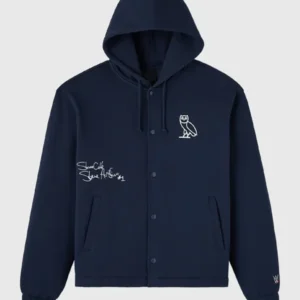 WWE Stone Cold 3:16 Blue Hooded Varsity Jacket