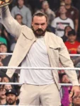Drew McIntyre SmackDown Cream Bomber Jacket